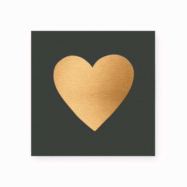 Embossed Gold Heart Matches