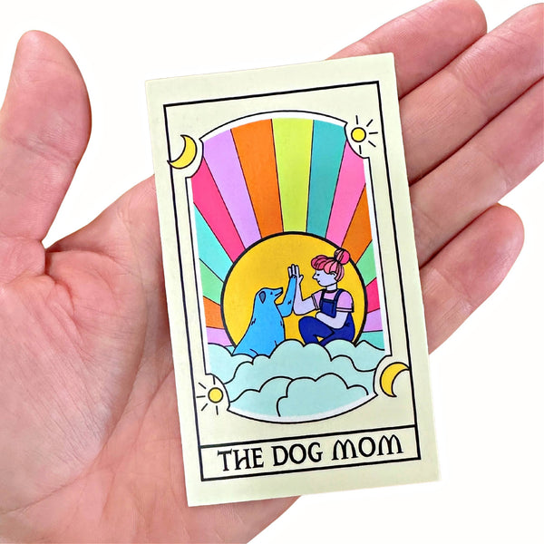 The Dog Mom - Tarot Card Vinyl Sticker 