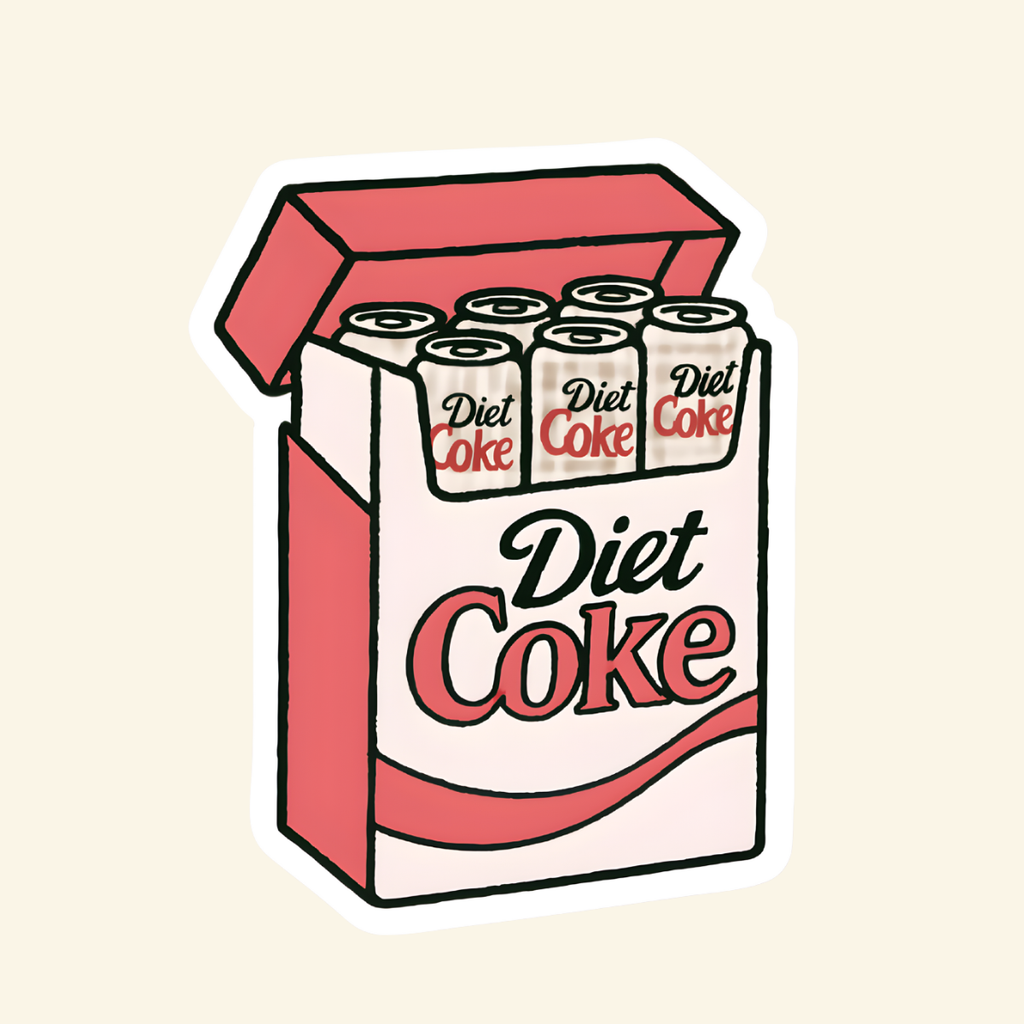 Diet Coke Fridge Pack Sticker