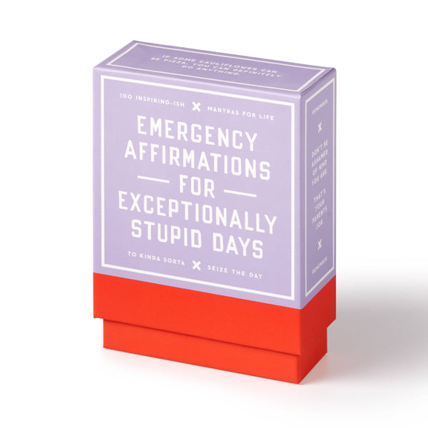 Emergency Affirmations Exceptionally Stupid Days Card Deck