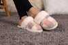 Checkerboard Plush Slippers