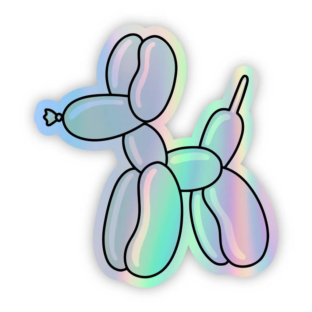 Holographic Balloon Dog Sticker