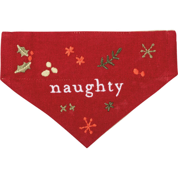 Naughty/Nice Small Collar Bandana