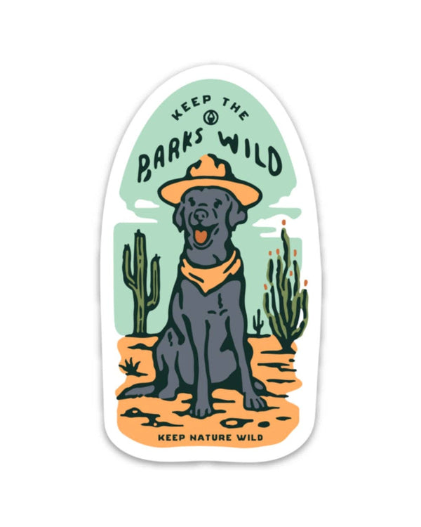 Keep the Desert Barks Wild Sticker