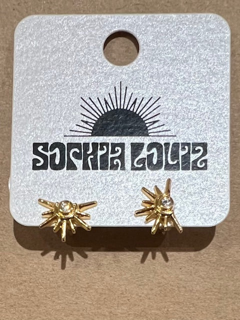 L+B Exclusive Sunburst Post Earrings