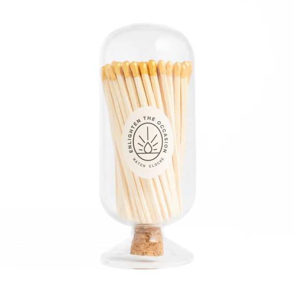 Match Cloche with White Matchsticks