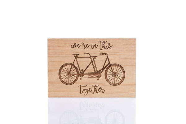 In This Together Real Wood Card
