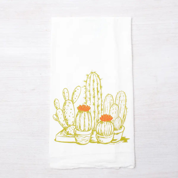 Cactus Flour Sack Kitchen Towel