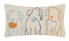 Dog Silhouettes Hook Pillow