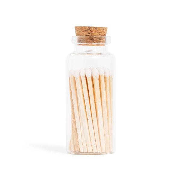 White Matches in Medium Corked Vial