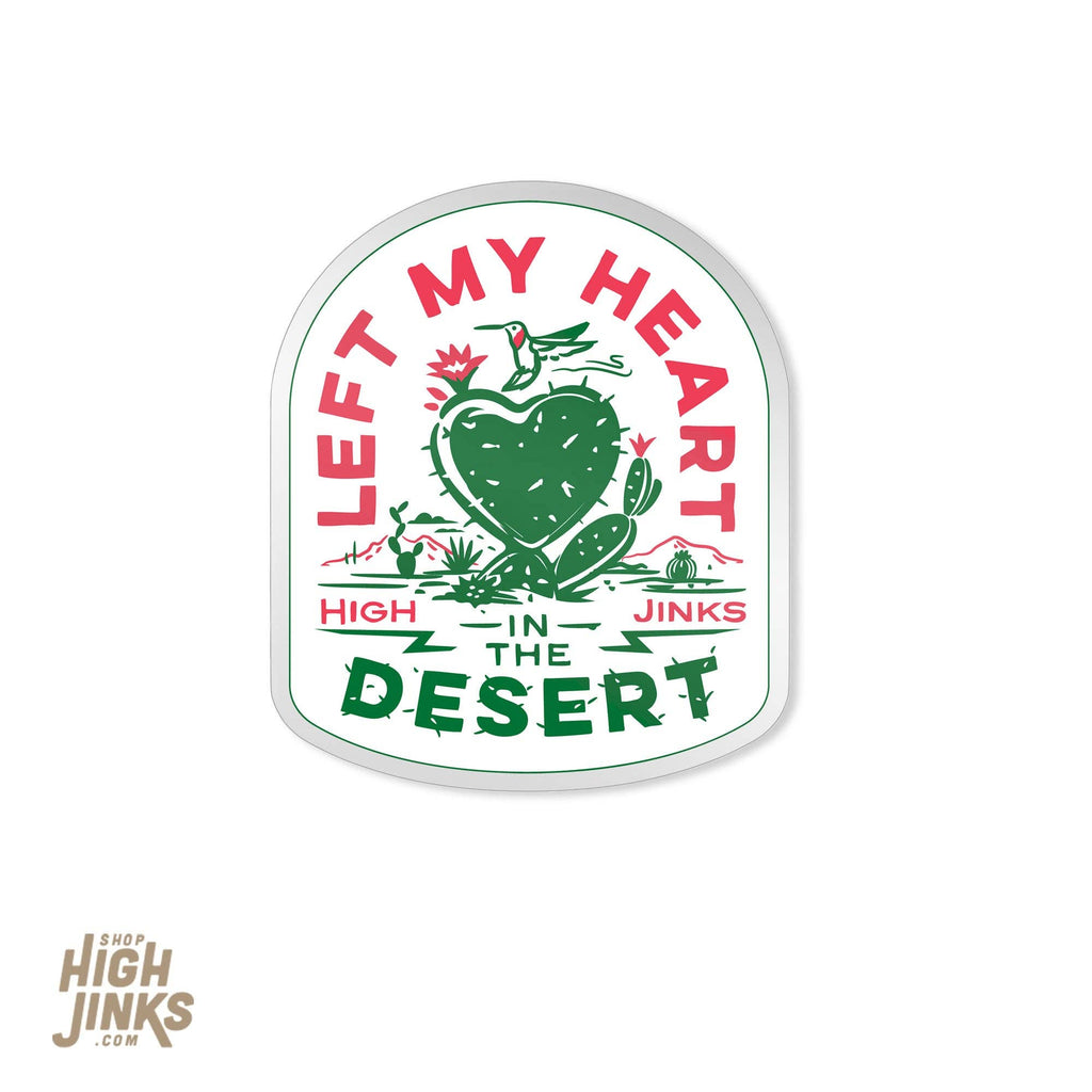 Left My Heart in the Desert Vinyl Sticker