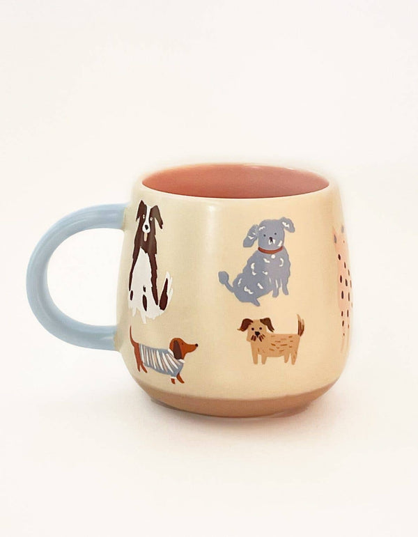 Multi-Colored Dogs Ceramic Mug
